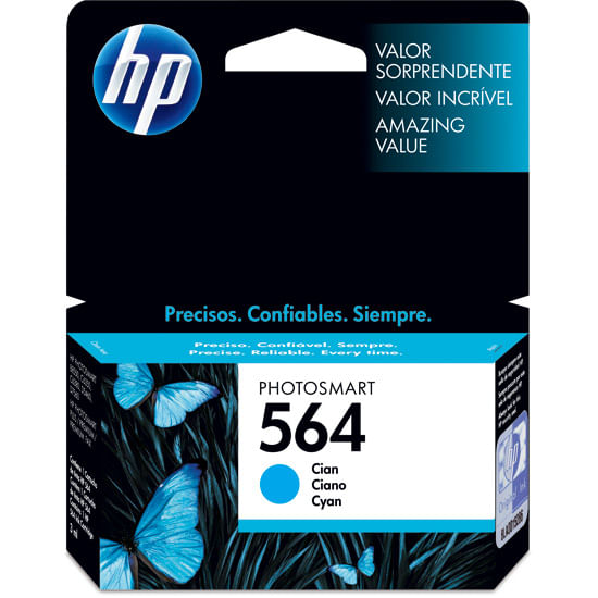 Cartucho de Tinta HP 564 Ciano CB318WL (3,5 ml)