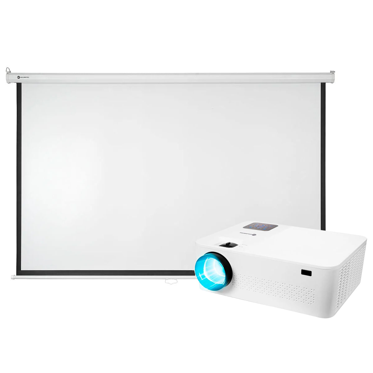 Projetor Multimídia Smart 5500 Lumens Full HD Wi-Fi com Tela de Projeção Retrátil 200x150cm | GT